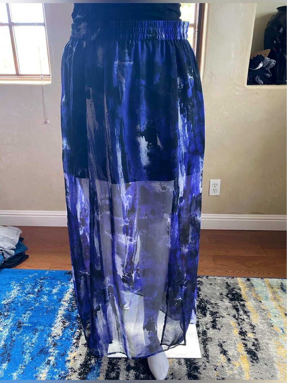 Vero Moda Multicolored High Slit Maxi Skirt Sz Medium